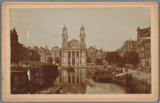 View of the Mozes en Aäronkerk in Amsterdam