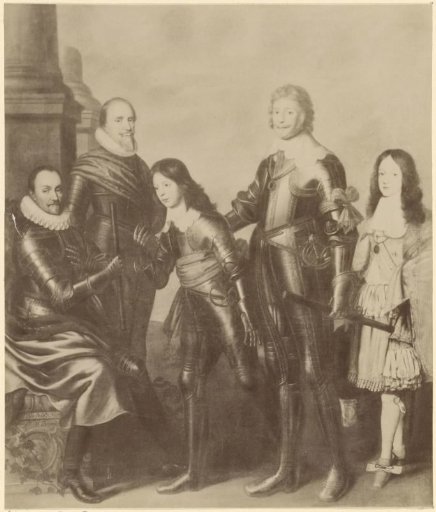 Portrait of William I, Maurice, Frederick Henry, William II, and William III, Princes of Orange