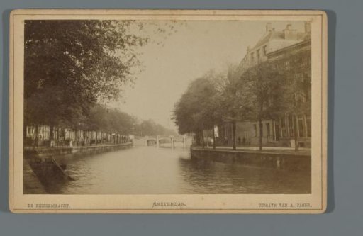 View of the Keizersgracht at the Westermarkt in Amsterdam
