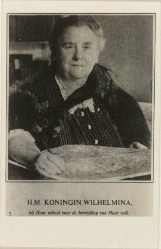 Portret van Wilhelmina, koningin der Nederlanden