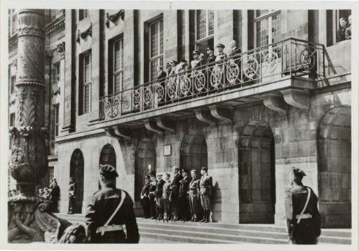 Parade on the Dam in Amsterdam During the Liberation Celebrations on June 28, 1945
