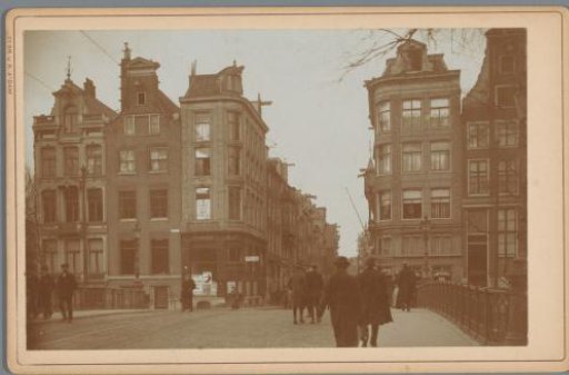 View of the Vijzelstraat in Amsterdam