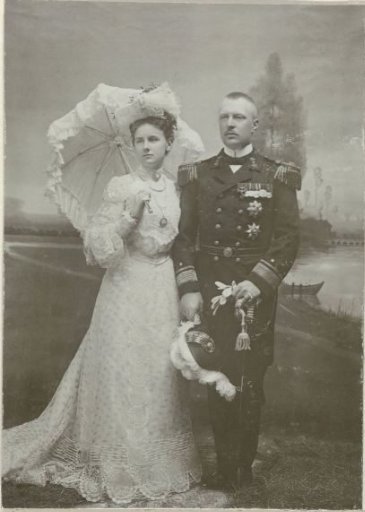 Portrait of Wilhelmina, Queen of the Netherlands, and Henry of Mecklenburg-Schwerin