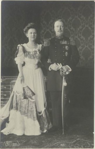 Portrait of Wilhelmina, Queen of the Netherlands, and Henry of Mecklenburg-Schwerin