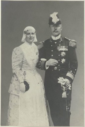 Portrait of Wilhelmina, Queen of the Netherlands, and Henry of Mecklenburg-Schwerin
