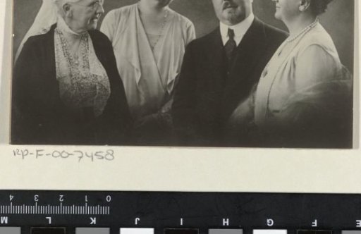 Portrait of Emma, Queen Regent of the Netherlands, Wilhelmina, Queen of the Netherlands, Hendrik of Mecklenburg-Schwerin, and Juliana, Queen of the Netherlands