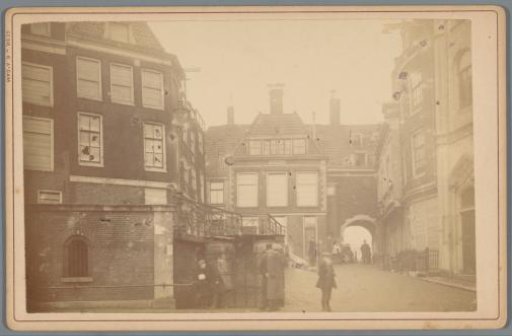 View of the Beursplein and Beurspoort in Amsterdam
