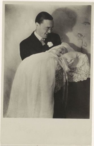 Portrait of Bernhard of Lippe-Biesterfeld and Beatrix, Queen of the Netherlands