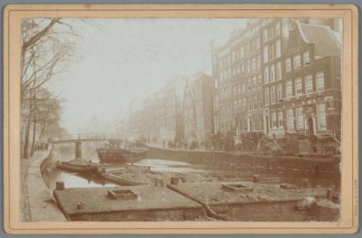 View of the Nieuwezijds Voorburgwal in Amsterdam