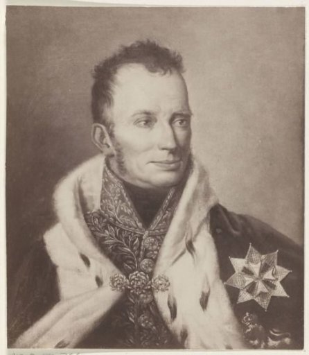 Portrait of Willem I Frederik, King of the Netherlands