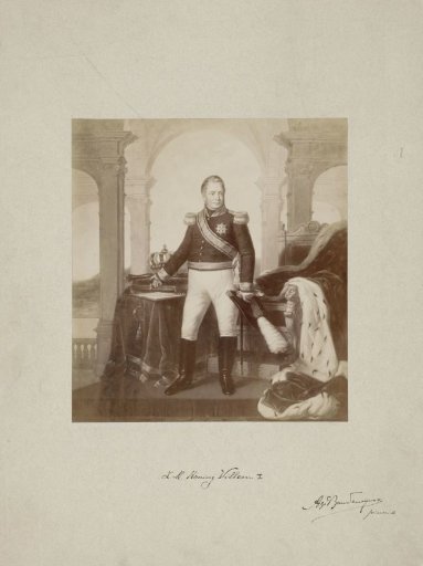 Portrait of Willem I Frederik, King of the Netherlands