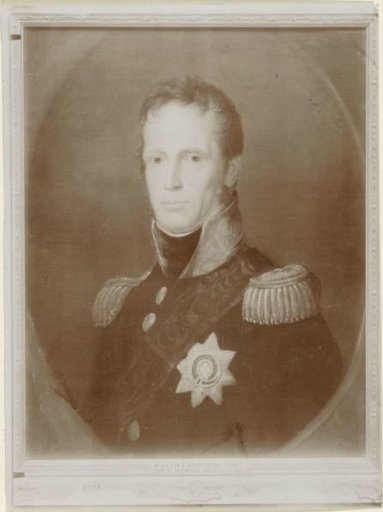 Portrait of Willem I Frederik, King of the Netherlands