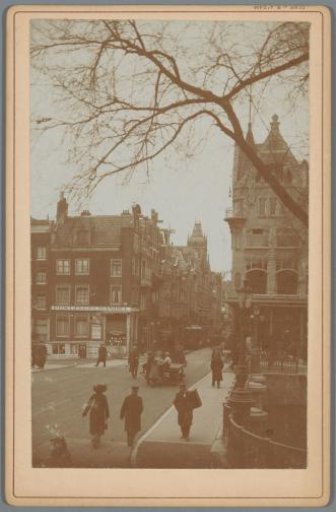 View of the Keizersgracht and the Vijzelstraat in Amsterdam