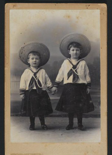Portrait of Jan and Gijs Six as Young Children in Sailor Suits