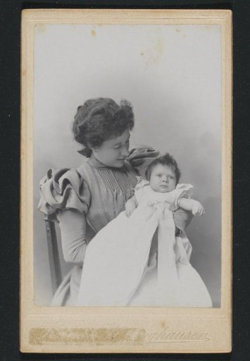 Portrait of Nine Six with Her Baby Cateau