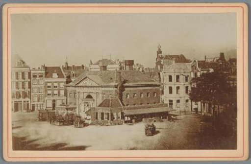 View of the Butter House on the Botermarkt in Amsterdam