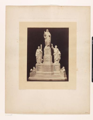 Design for a monument in honor of the Dutch and Belgian Zouaves who fell at Mentana, 1867