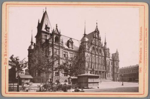 View of the town hall of Wiesbaden
