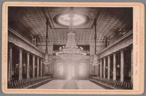 Interior of a hall in the Kurhaus of Wiesbaden