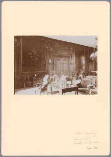 Interior of a Hall in Cannenburgh Castle at Vaassen