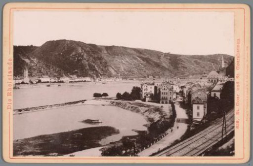 View of Sankt Goar, Sankt Goarshausen and the Rhine