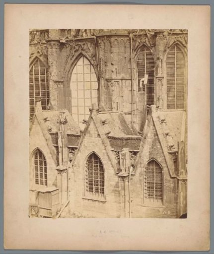 Exterior of the radiating chapels of St. John's Cathedral in 's-Hertogenbosch