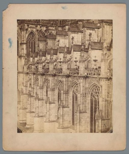 Part of the facade of St. John's Cathedral in 's-Hertogenbosch