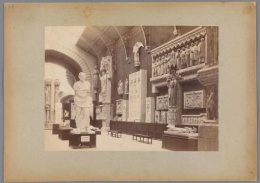 Arrangement of plaster casts in the Musée des monuments français in Paris