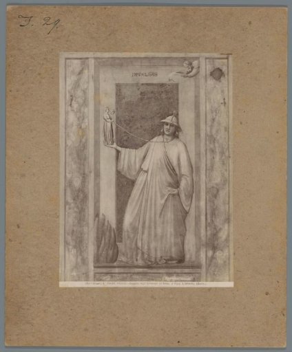 Photographic reproduction of a fresco by Giotto, depicting Unfaithfulness