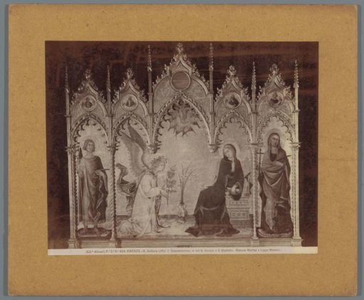 Painting by S. Martini and L. Memmi, depicting the Annunciation