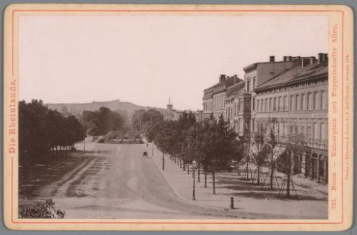 View of the Kaiserplatz and the Poppelsdorfer Allee in Bonn