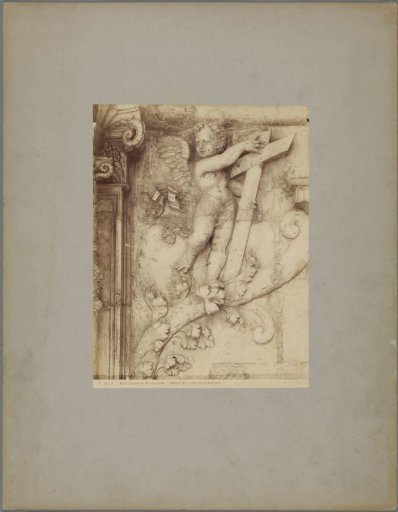 Pediment decorated with three female figures by Jean Goujon, from the Hôtel Carnavalet in Paris