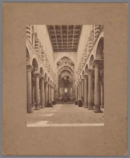 Interior of the Cathedral of Pisa, with a view of the choir