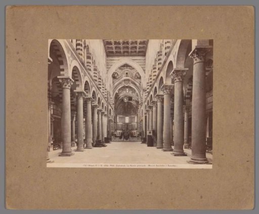Interior of the Pisa Cathedral, with a view of the choir