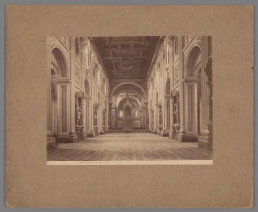 Interior of the Lateran Basilica of St. John, with a view of the choir