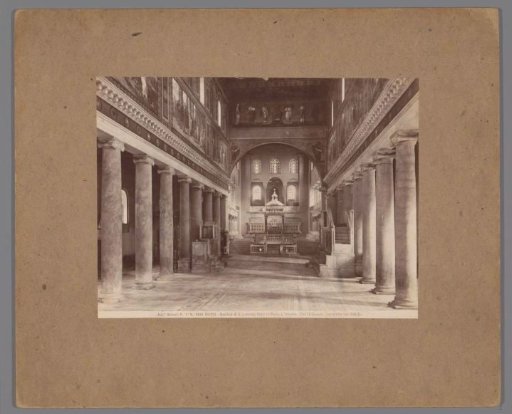 Interior of the Basilica of St. Lawrence Outside the Walls, with a view of the choir