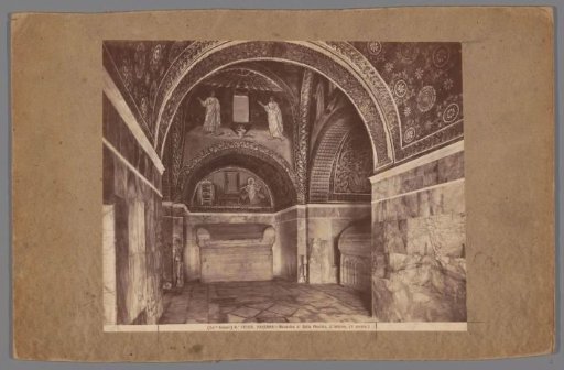 Interior of the Mausoleum of Galla Placidia in Ravenna