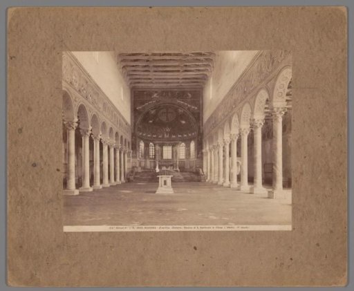 Interior of the Basilica of Sant'Apollinare in Classe in Ravenna