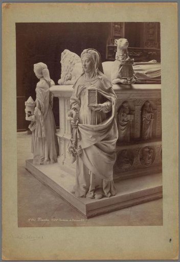 Part of a plaster cast of the tomb of King François II in the Musée des monuments français in Paris