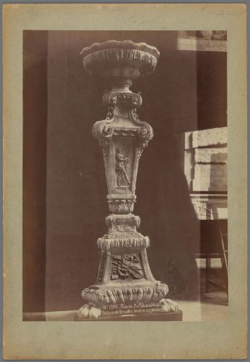 Plaster cast of a candelabrum in the Musée des monuments français in Paris