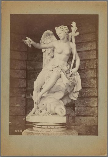 Sculpture in the garden of the Château of Menars, depicting Aurora