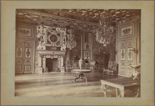 Interior of the Palace of Fontainebleau