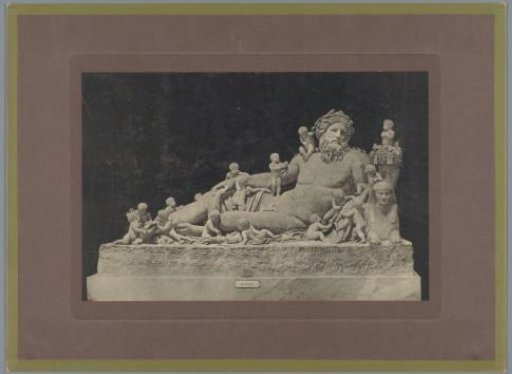 Sculpture of a personification of the Nile in the form of a reclining man surrounded by sixteen amorini