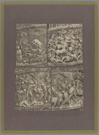 Four details of the reliefs on the column of Marcus Aurelius