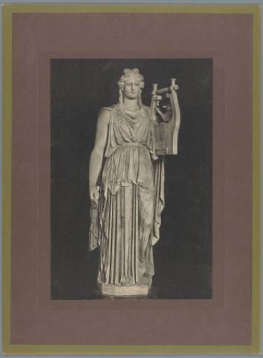 Sculpture of Apollo with a cithara