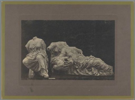 Sculptures of three women, from the east facade of the Parthenon in Athens