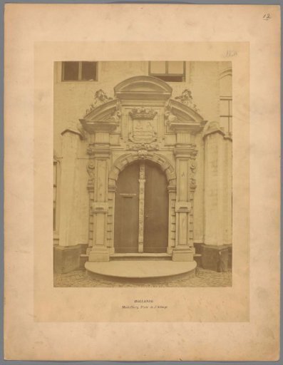 Entrance gate of the Our Lady Abbey in Middelburg