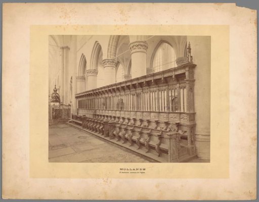 Choir stalls in the Great Church in Dordrecht