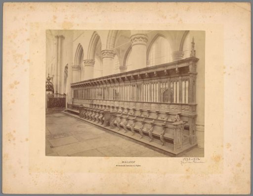 Choir stalls in the Great Church in Dordrecht