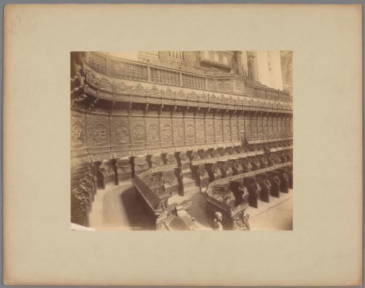 Choir stalls in El Pilar in Zaragoza